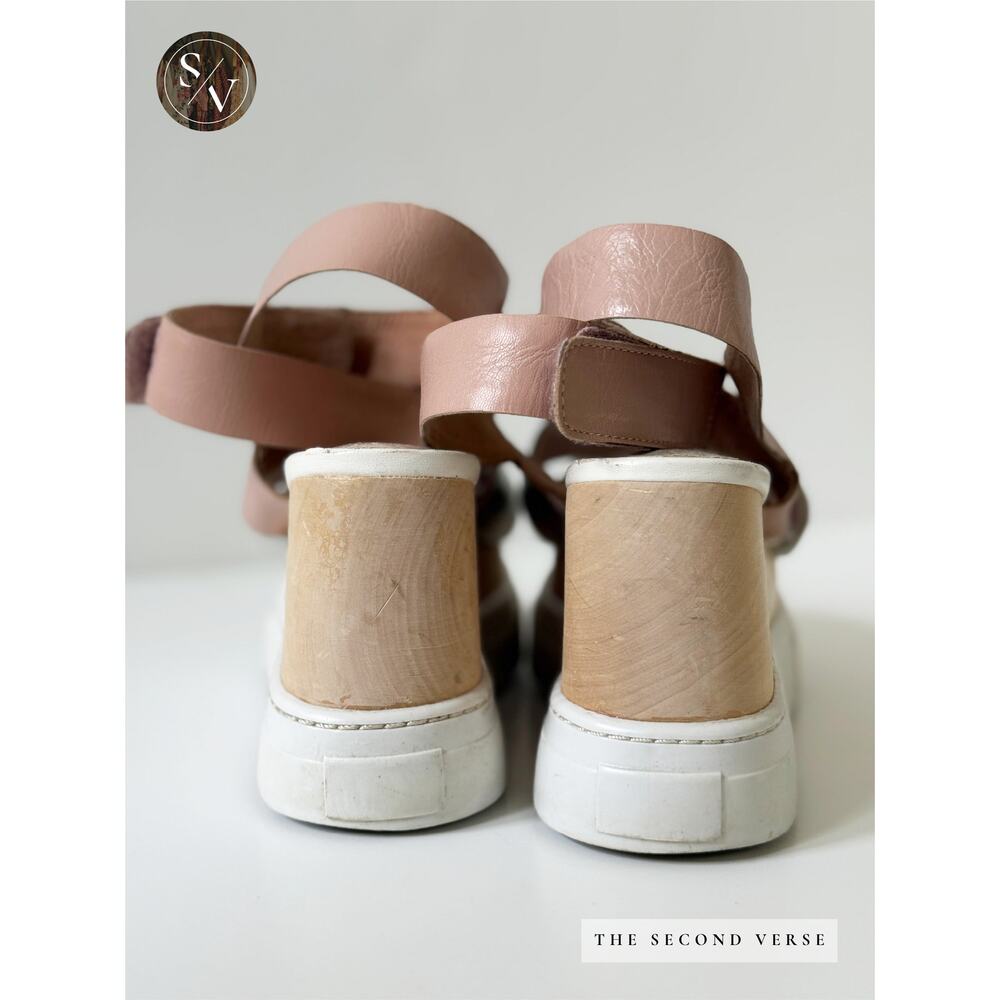 Jeffrey Campbell X Free People Platform Wedges Wrap Ankle Strap Size 6 - Picture 5 of 6